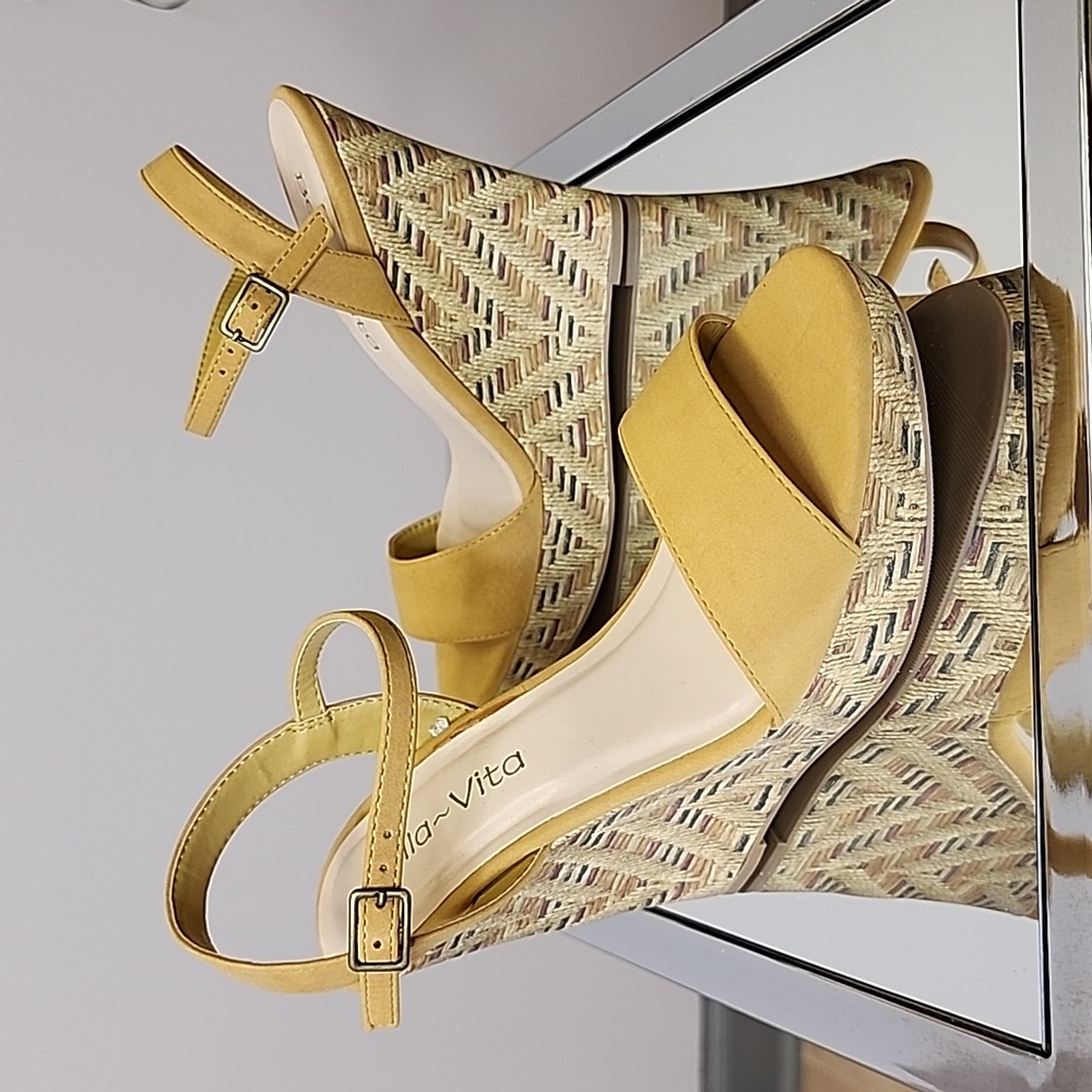 Wedge Sandals - Mustard